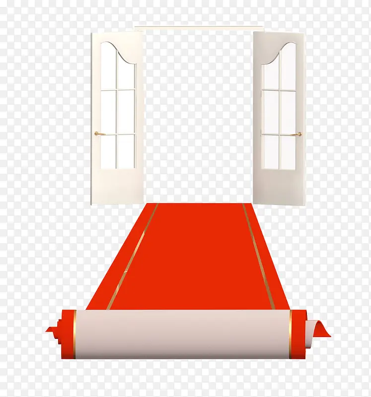 酒店门口华丽的红色地毯