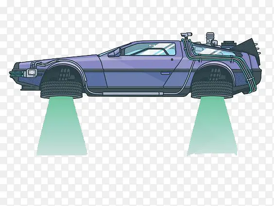 紫色汽车