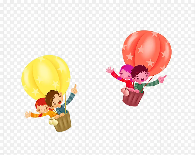 儿童节热气球装饰图案素材