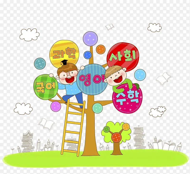 彩色标签树