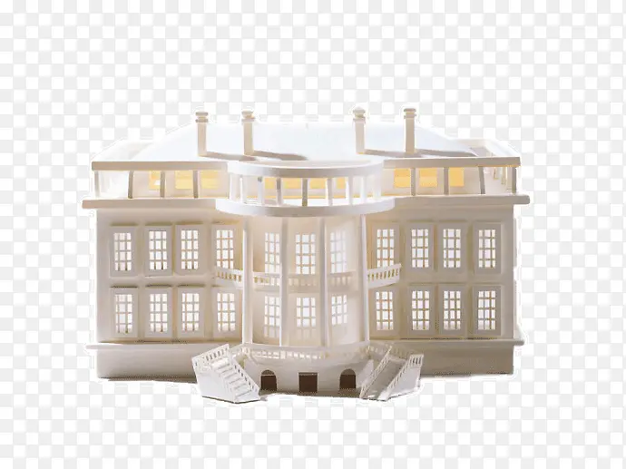 白色建筑模型