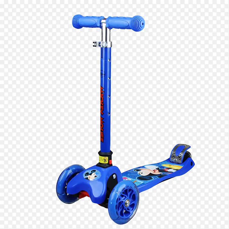 蓝色米奇卡通玩具滑滑车