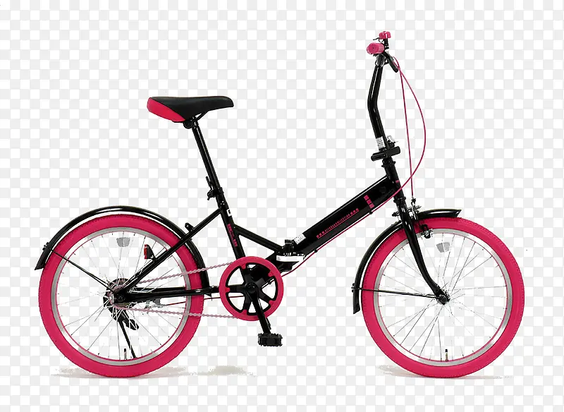 一辆红轮自行车