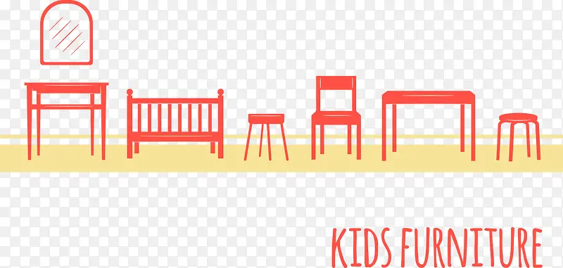 儿童家具凳子
