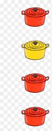 彩色炖锅
