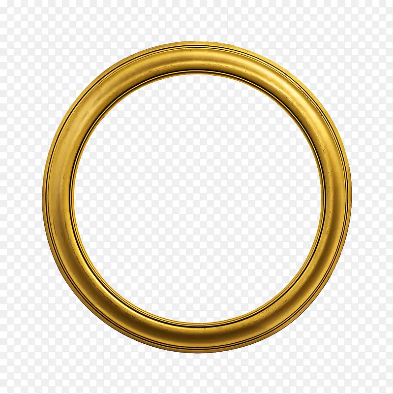 金色金属圆圈