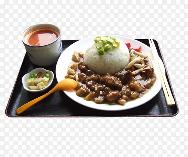 营养美食套餐红烧肉饭