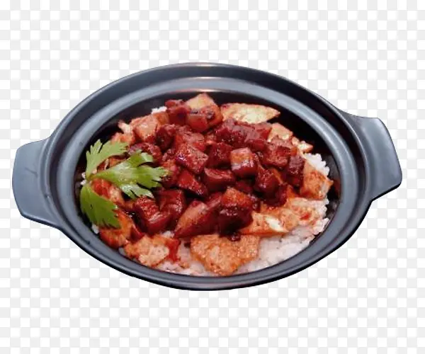 健康美食红烧肉饭