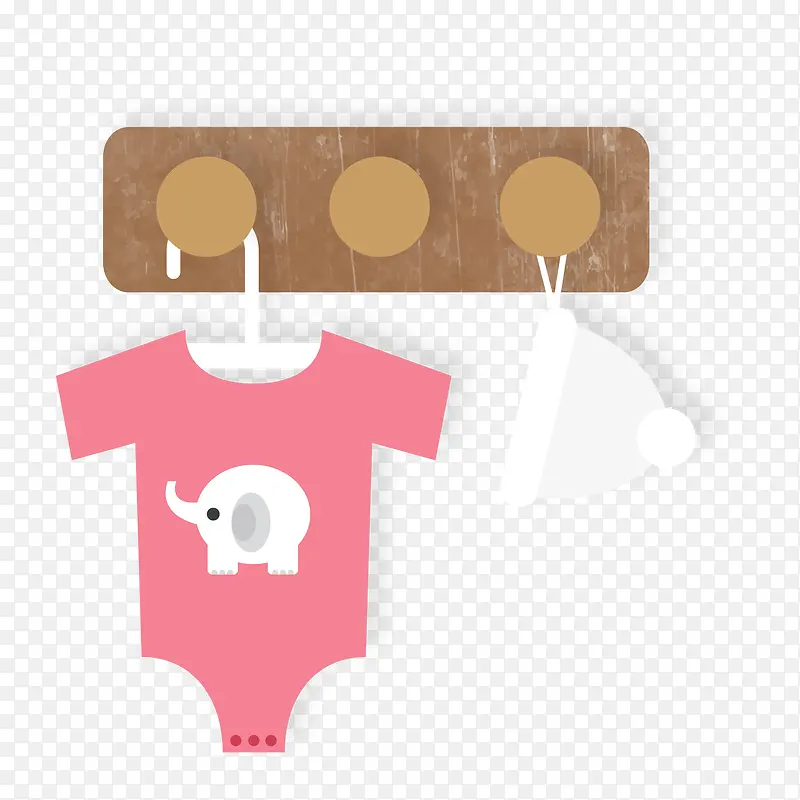 衣帽架上的婴儿服装设计