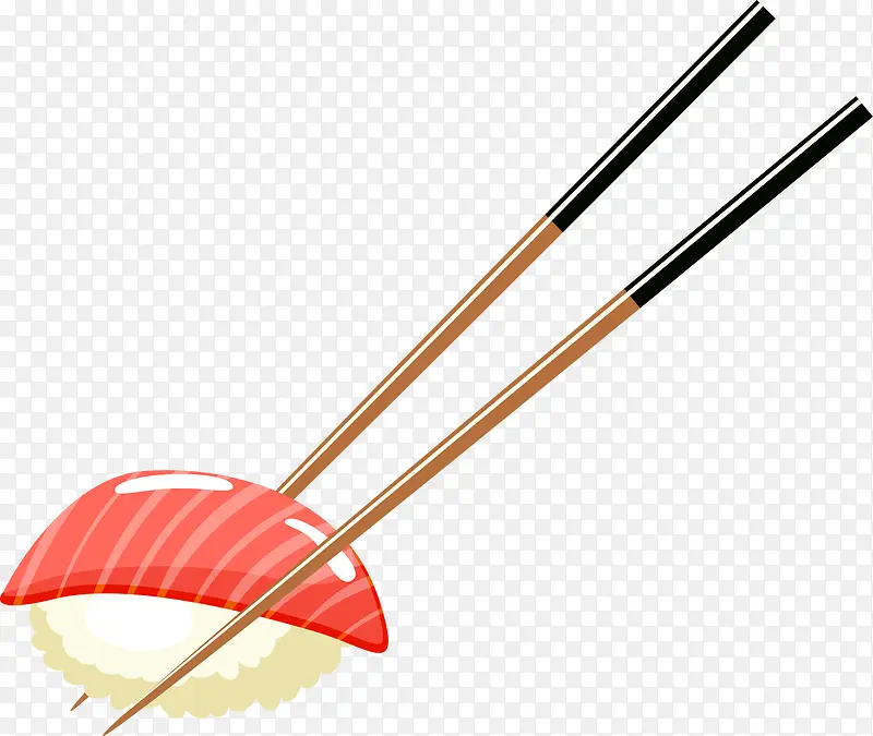 日本料理筷子夹寿司