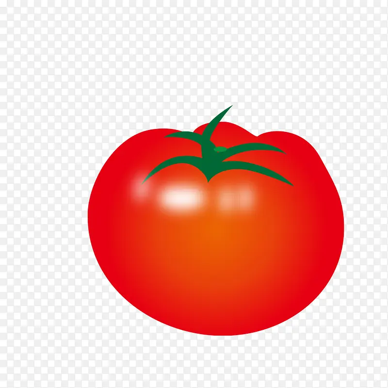 卡通简约美食装饰广告设计番茄