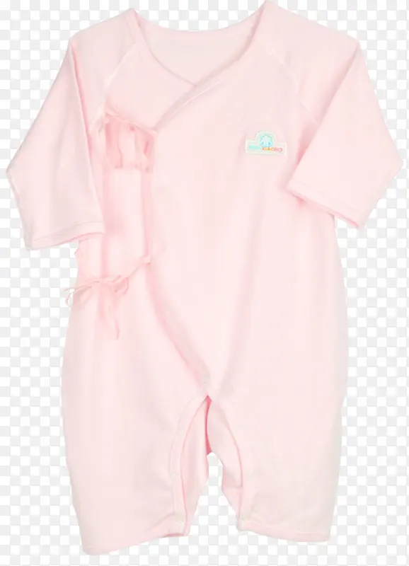 粉色秋季婴儿长袖和尚服薄内衣