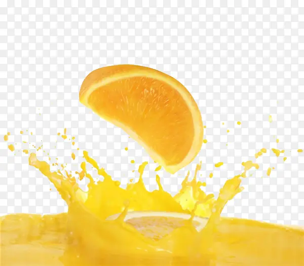 溅起的橙汁