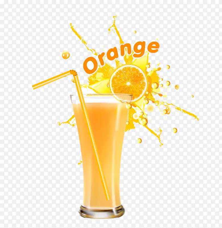 橙汁矢量图