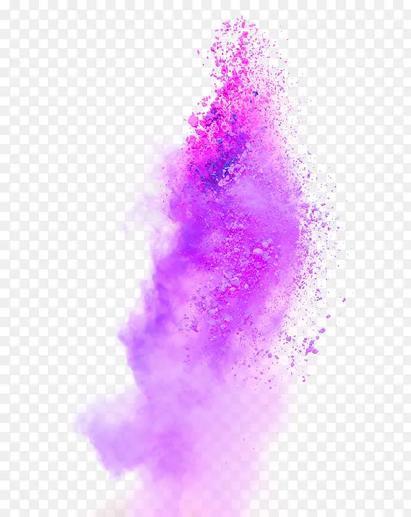 紫色清新粉尘效果元素