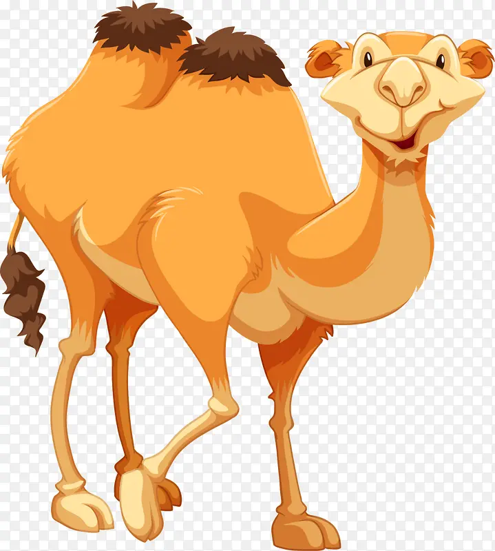 可爱黄色骆驼