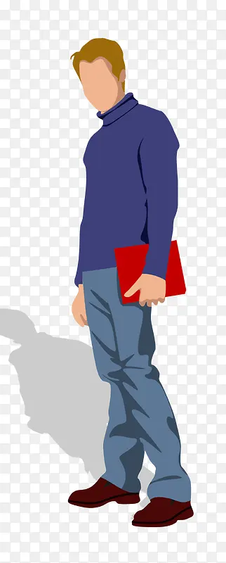 帅气青少年卡通图