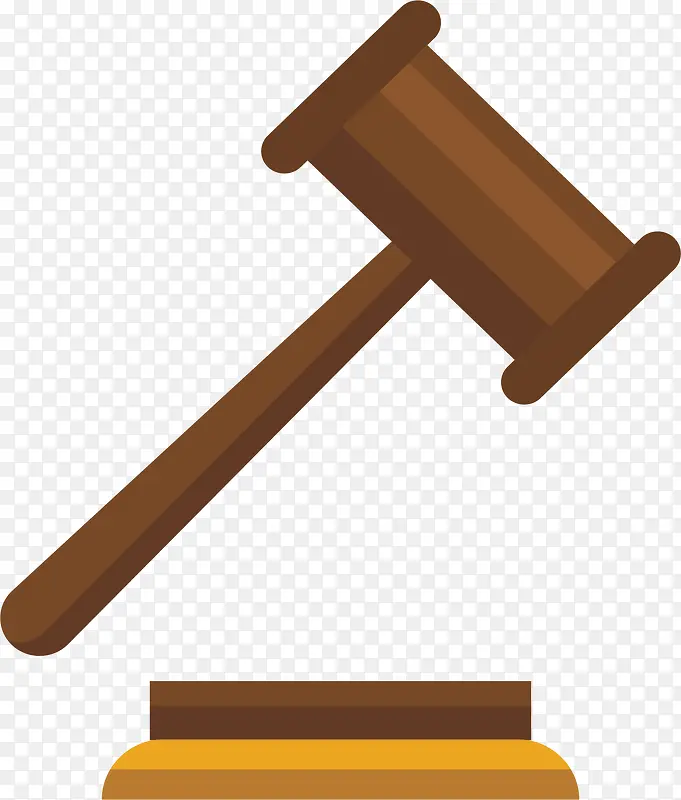 木质法院敲击法槌