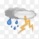 雷雨天气图标