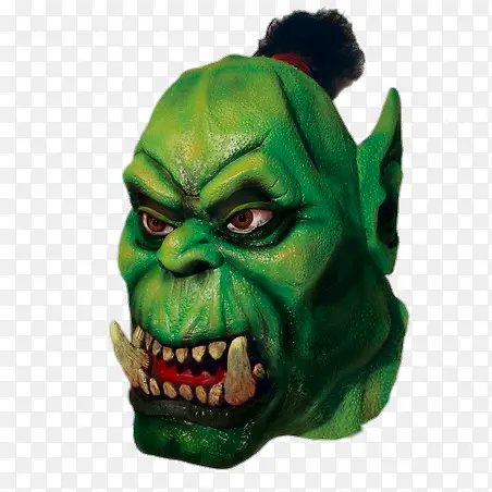 创意恐怖绿色面具
