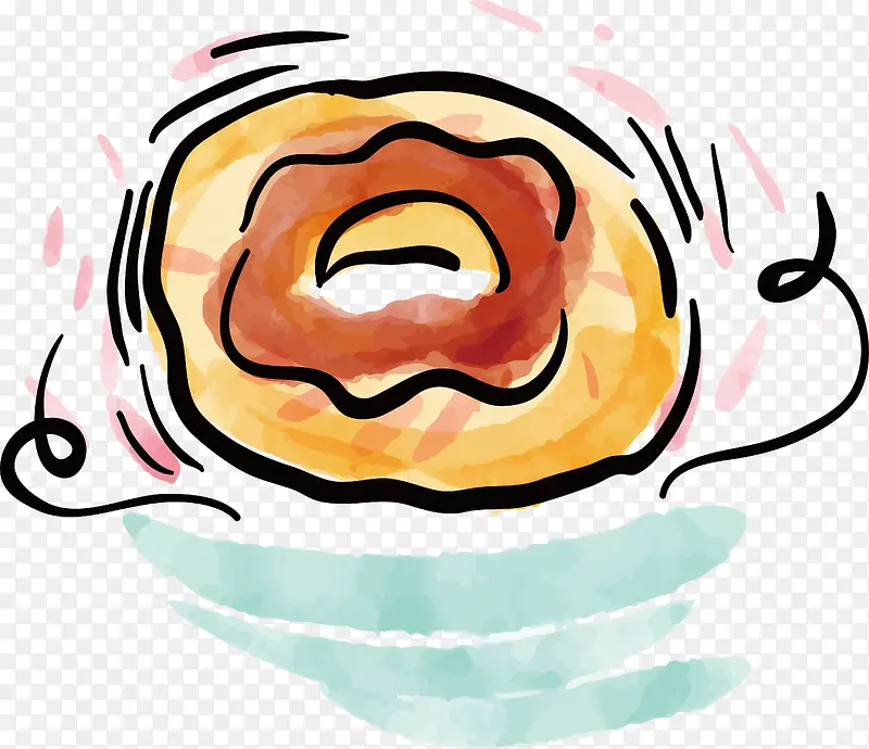 水彩蛋糕logo设计