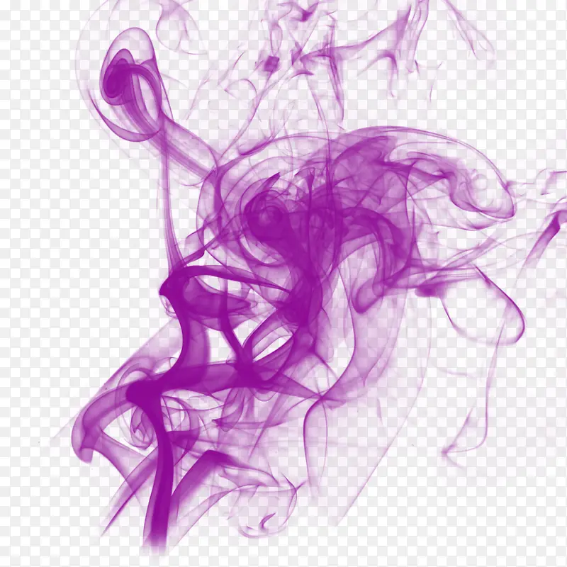 梦幻光芒漂浮紫烟
