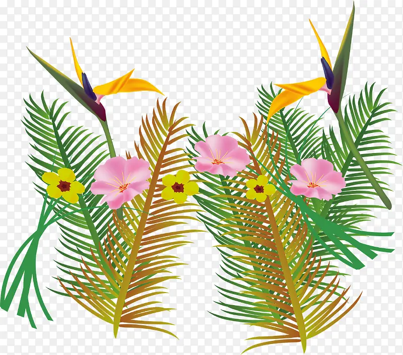 热带植物装饰封面