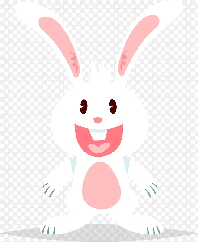 复活节开心的兔子