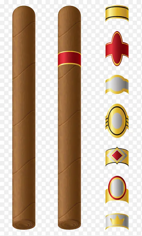 雪茄及其标签设计图