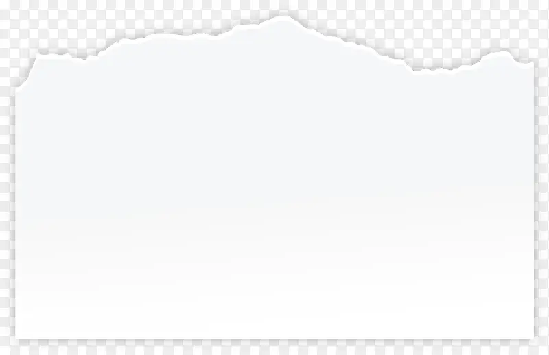 白色撕纸效果免抠png