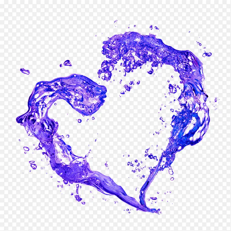 紫色水心图片素材
