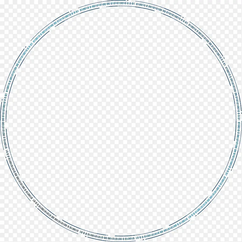 蓝色线条圆圈