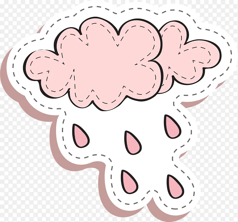 唯美粉色雨滴