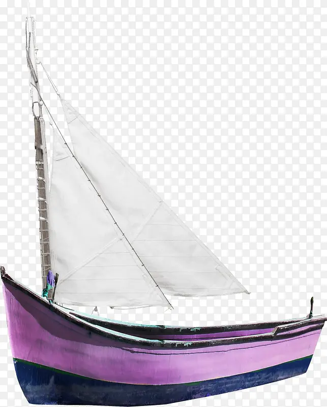 漂亮紫色帆船