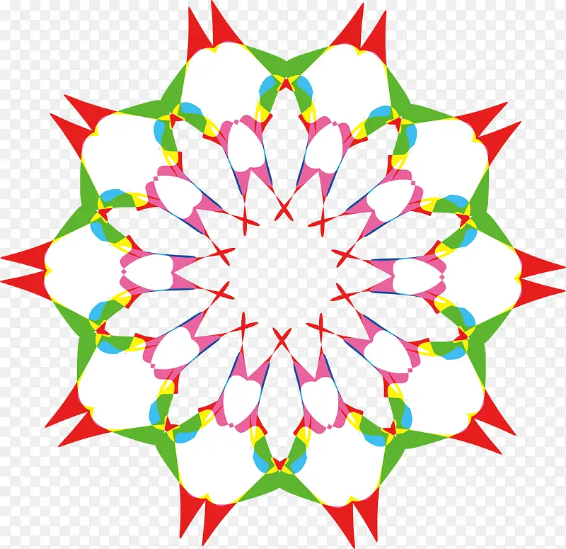 瑶族花纹png图案