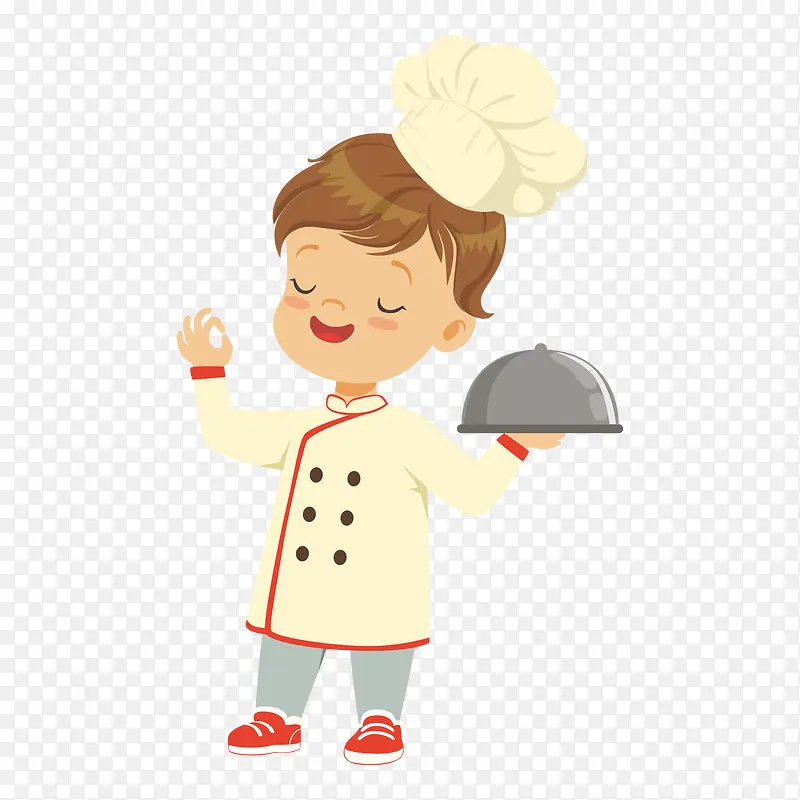 卡通版的小厨师素材