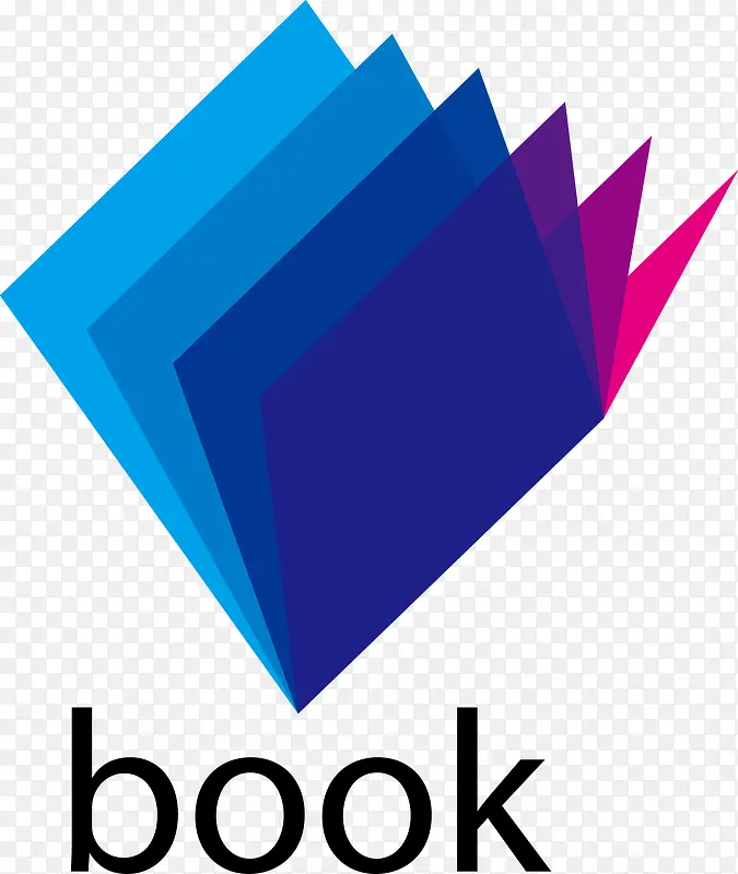矢量书本logo素材图