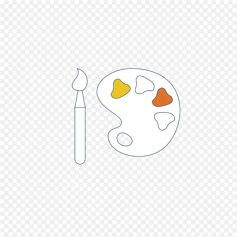 简约色板图标免抠素材