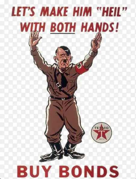 举起双手投降的希特勒