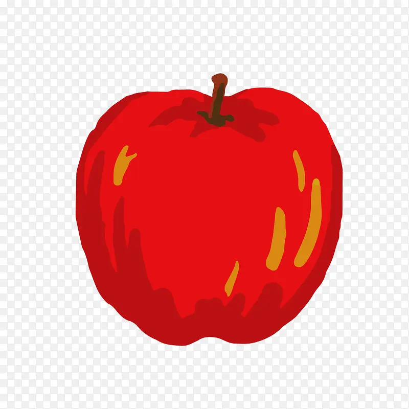 彩色圆弧苹果食物元素