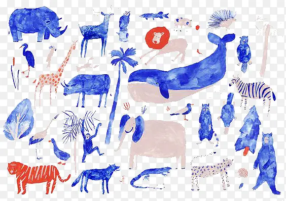 动物涂鸦