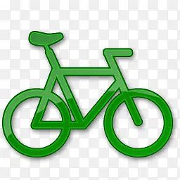 自行车绿色2图标
