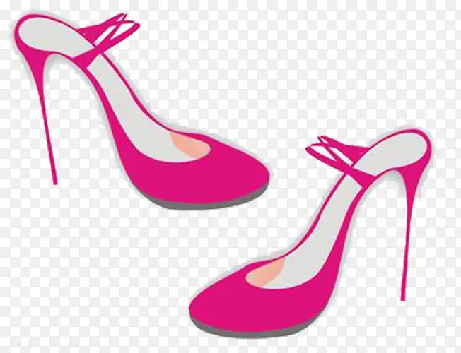 粉色高跟鞋