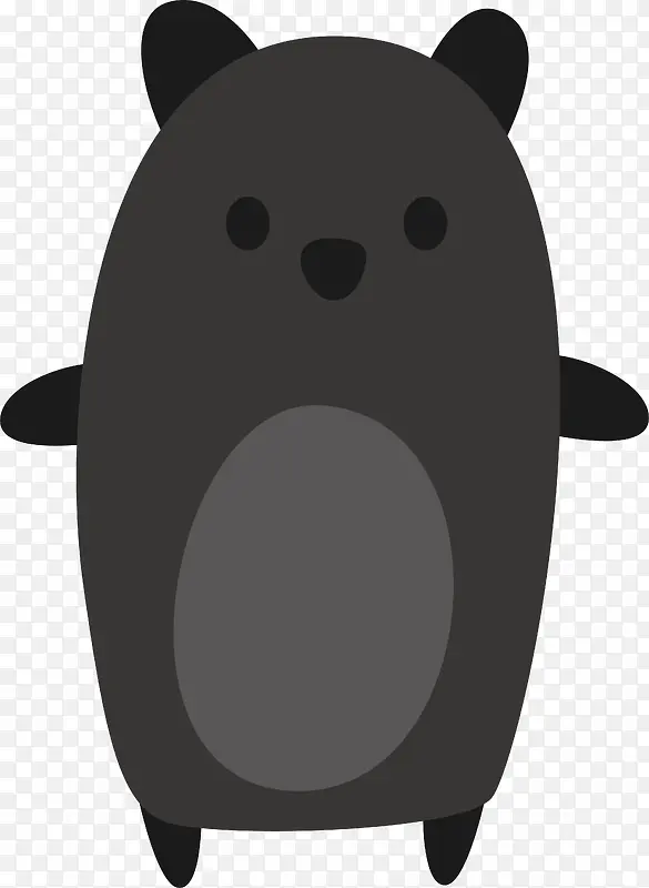 黑色熊PNG下载