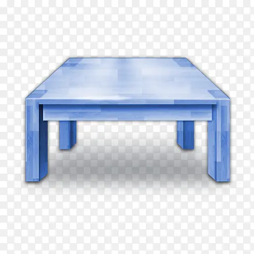 蓝色卡通桌子装饰