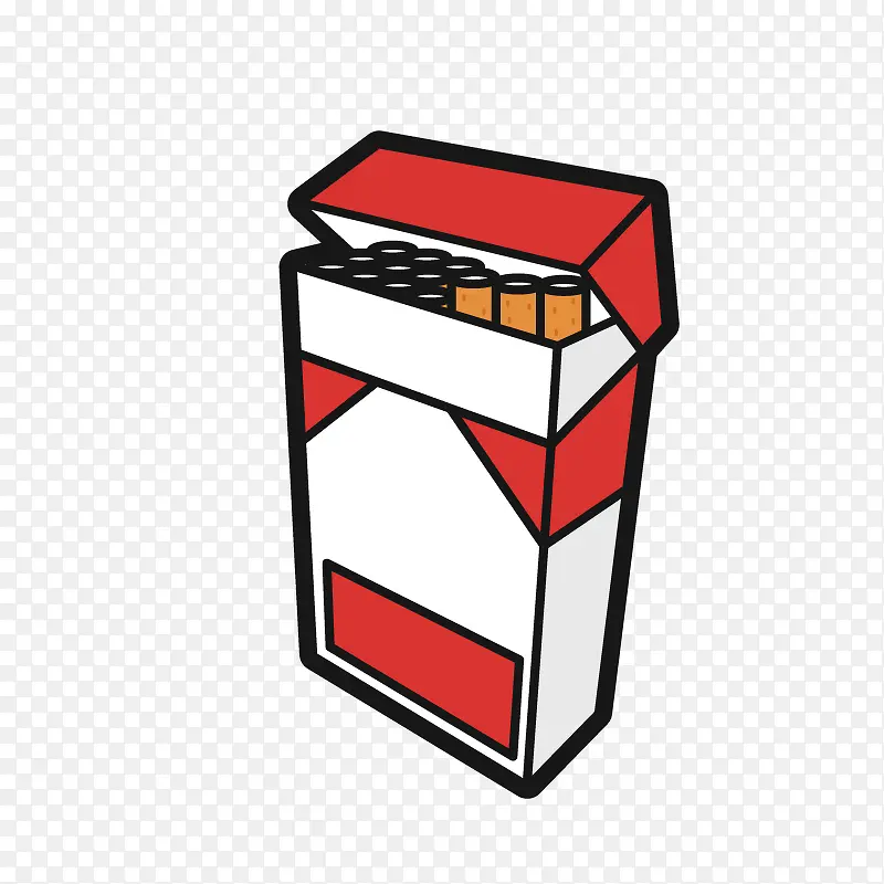 卡通手绘香烟烟盒