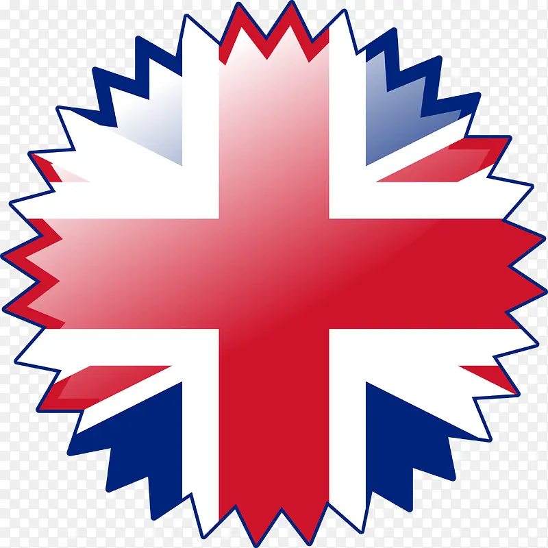 创意矢量英国国旗图