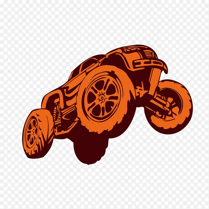 黄色越野车