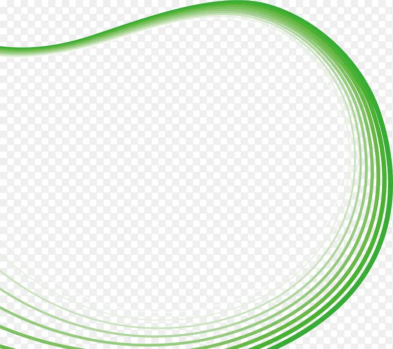 绿色丝线矢量图