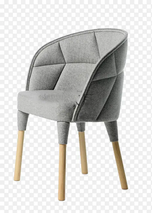 灰色包布餐椅素材